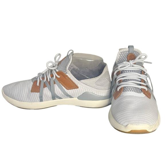 OLUKAI Mio Li in Mist Grey/Poi Mesh Lace Up Sneakers Men's Size 8 - Picture 1 of 10